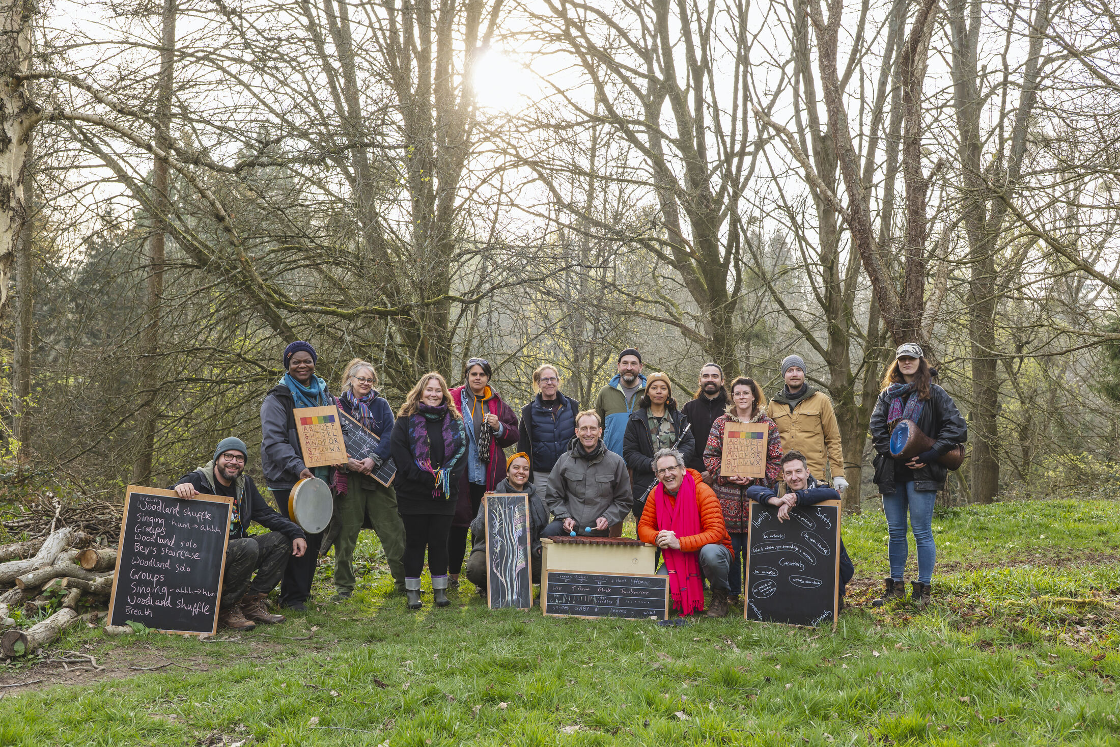 Participants at Sound in the Woods